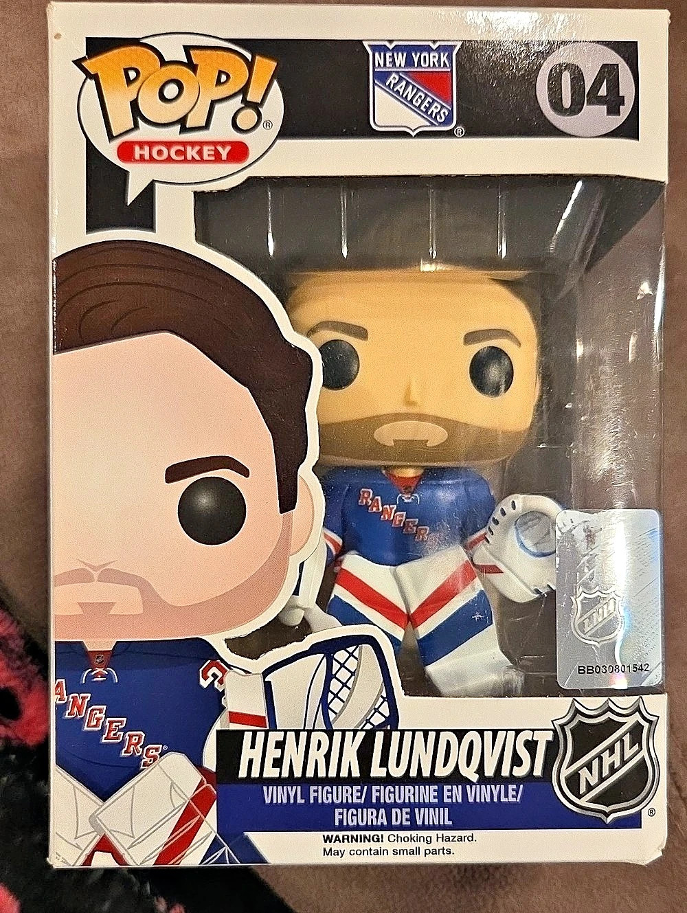 Funko Pop! NHL: Henrik Lundqvist #04 Vinyl Figure NY RANGERS